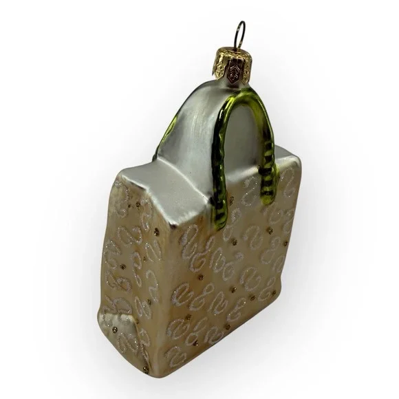 Nordstrom at Home Glass Purse Handbag Christmas Ornament Made in Poland - Picture 10 of 15